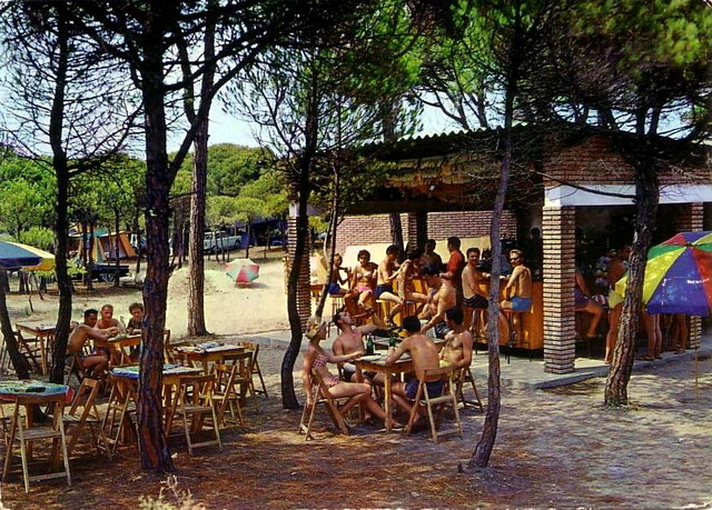 Postal del camping Gav� de Gav� Mar (a�os 60)